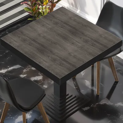 Produktbild von BRASIL | Gastro Tischplatte | B:T 50 x 50 cm | Wenge | Quadratisch | Gastro Tischplatte