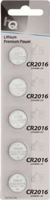 Produktbild von Lithium-Knopfzelle CR2016 3 V 5-Blister
