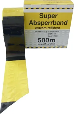 Immagine prodotto di keine Marke KE1222 Absperrband schwarz/gelb 500mx
