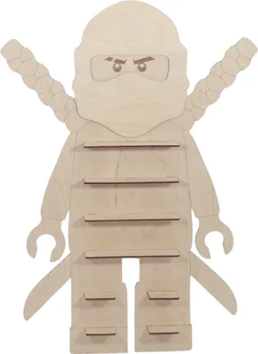 Produktbild von Regal Aussteller LEGO NINJA GO Figur Holz
