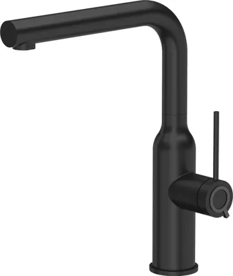 Produktbild von QUADRON Küchenarmatur ANGELINA Q LINE SteelQ, Mischbatterie 360°, Armatur Küche Edelstahl, Farbe: Schwarz, Höhe: 31 cm, Wasserhahn für Küche