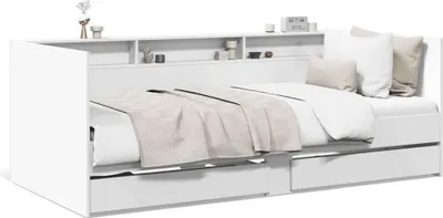 Produktbild von vidaXL Tagesbett mit Schubladen ohne Matratze Weiß 90x200 cm