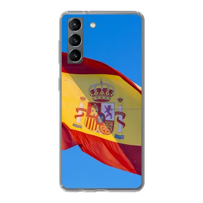 Produktbild von MuchoWow® Handyhülle Schutzhülle Hülle für Samsung Galaxy S21 Die Nationalflagge von Spanien Silikon Softcase Handy Hülle - Softcase