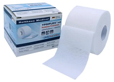 Produktbild von YPSIFLEX® haft kohäsive Fixierbinde, latexfrei | Packung (1 Rolle)