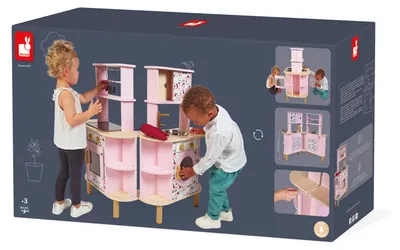 Produktbild von Janod Holzspielküche Twist mit Licht und Sound - inklusive Zubehör