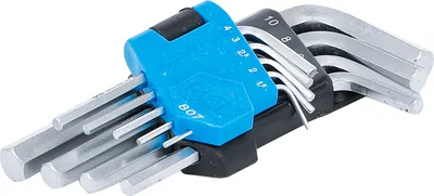 Produktbild von BGS 807 Innen-6-kant-Winkelschlüssel-Set, 1.5-10 mm, 9-tlg.