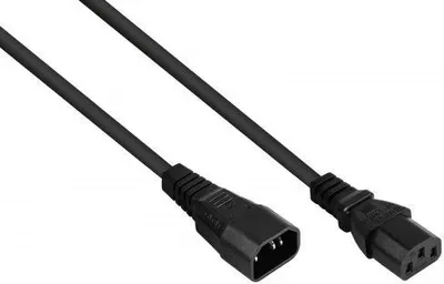 Image de kabelmeister Kaltgeräteverläng. Stecker C14/C13 schw. 0,5m