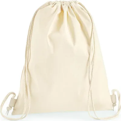 Produktbild von Westford Mill W210 | Premium Baumwolle Gymsac / 37 x 46 cm - Farbe: Natural - Größe: 37 x 46 cm