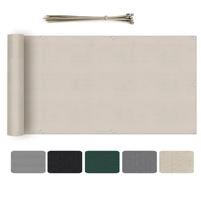 Produktbild von Sekey Balkon Sichtschutz 75×600 cm Terrasse Schutz HDPE Gartenzaun Sichtschutz Windschutz UV-Schutz