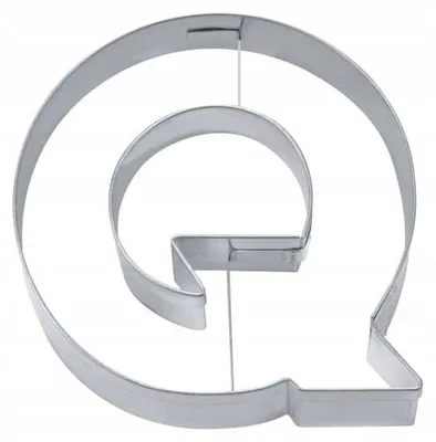 Produktbild von EkoForemki Buchstabe Q Ausstecher 6,5 cm Edelstahl