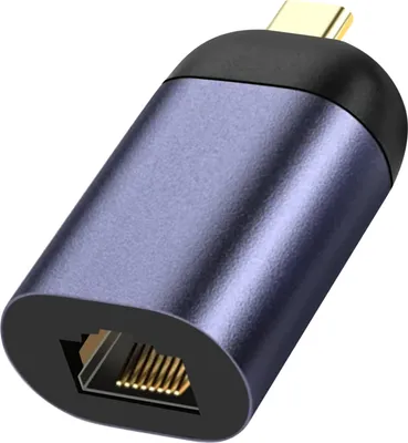 Zdjęcie produktu dla Adapter USB-C do Ethernet, kompaktowa konstrukcja - ciemnoszary