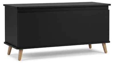 Productafbeelding van VDD - Opbergkist - Dekenkist - Speelgoedkist - 100x40x48.5 - Zwart
