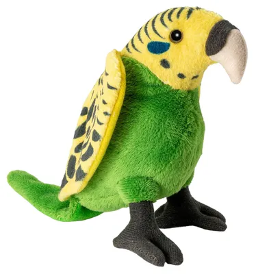Produktbild von Carl Dick Wellensittich Vogel ca. 15cm 3413006 Kuscheltier, Plüschtier, Stofftier