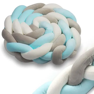 Produktbild von Ricokids 2m Babybettüberwurf - blaugrau