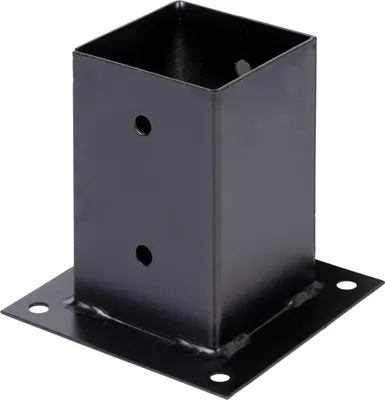 Produktbild von Alberts Aufschraubhülse schwarzkunststoffbeschichtet - 91 x 91 mm, schwarz