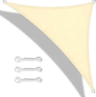 Produktbild von VHV – Sonnensegel – dreieckiges Modell – wasserdicht – 98% UV-Schutz – Edelstahl – 3,6 x 3,6 x 3,6 m – für Garten, Terrasse, Balkon, Patio, Gewächshaus