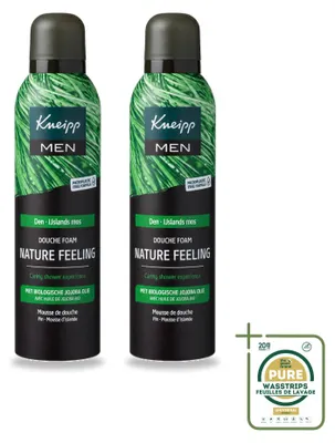 Produktbild von 2 x Kneipp MEN Nature Feeling Duschschaum - Tannenduft - 200 ml - Vorratspackung - 2 Stücke