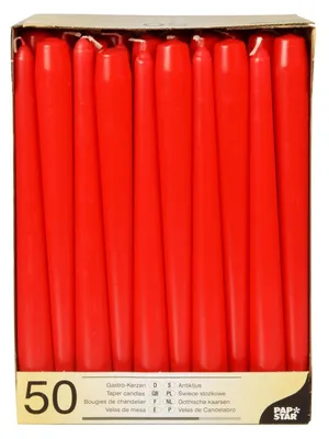 Obrázek produktu pro Papstar 17960, Válec, Červená, 7 h, 50 kusů