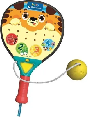 Obrázek produktu pro Interaktivní hračka Baby Padel, Clementoni, se zvukovými efekty, světelnými efekty a melodiemi, rozpoznává otřesy