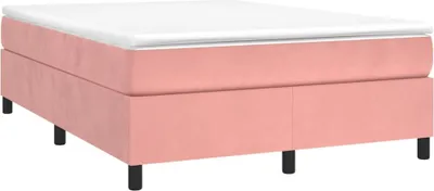 Produktbild von vidaXL Boxspringbettgestell Rosa 140x200 cm Samt
