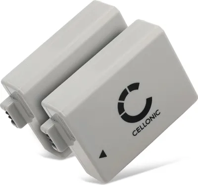 Produktbild von CELLONIC 2x Akku für Kamera Kompatibel mit Canon EOS 500D, EOS 1000D, EOS 450D, LP-E5 - (1020mAh, 7.4V)