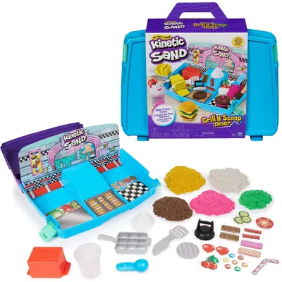 Obrázok produktu pre Kinetic Sand Kinetický piesok kufrík Grill N Scoop Diner