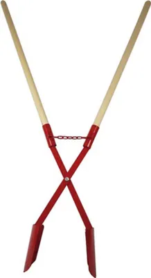 Produktbild von HaWe Erdlochausheber komplett - mit zwei Stielen Blau für Löcher 130-220 mm