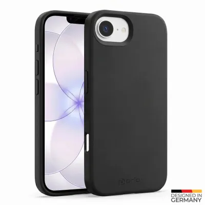 Produktbild von prio Flüssigsilikonhülle MAG für iPhone 17e/16e schwarz