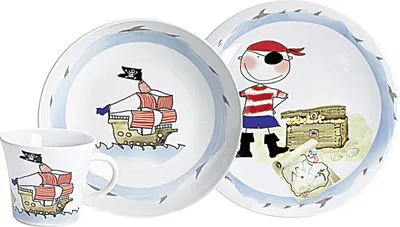 Obrázok produktu pre KAHLA Kindergeschirr Schatzpirat Porzellan 3teilig