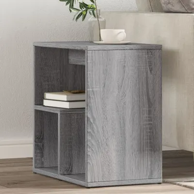 Produktbild von （Robust Möbel）Beistelltisch - modernes Design - Flurtisch/Wohnzimmertisch -e 2 Stk. Grau Sonoma 50x30x50cm Holzwerkstoff NEU117096 - Konsolentische