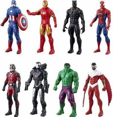 Produktbild von Superhelden-Set 8-teilig - Marvel - Komplettset - 15 cm groß