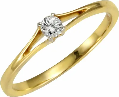 Produktbild von Diamonds by Ellen K. Ring 585/- Gold gelb 017 (53,5) Brillant weiß 317370046-1