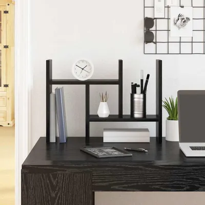 Produktbild von Maison Exclusive - Schreibtisch Organizer Schwarz Eichen-Optik Holzwerkstoff
