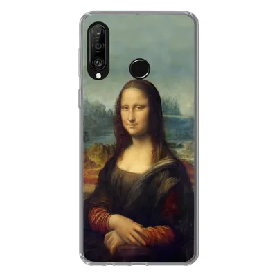 Produktbild von MuchoWow® Handyhülle Schutzhülle Hülle für Huawei P30 Lite Mona Lisa - Da Vinci - Gemälde Silikon Softcase Handy Hülle - Handyhülle