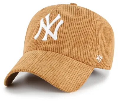 Produktbild von '47 Brand MLB New York Yankees Thick Cord Cap 47 CLEAN UP Camel
