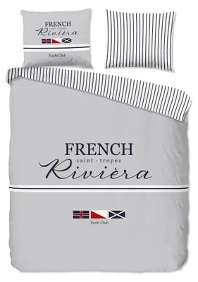 Produktbild von Pure Bettwäsche "French" - Grau - (240x220 cm) - 100 % Polyester