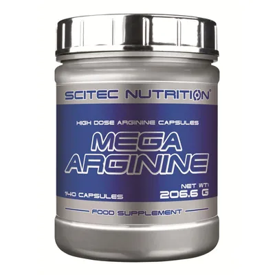 Produktbild von Scitec Nutrition Mega Arginine 140 capsules / Arginin / Hochdosierte Arginin-Kapseln