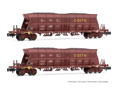 Produktbild von Arnold 2-tlg Set 4-achs. Selbstentladewagen Faoos, Semat/Carfe, Ep. IV-V, RENFE