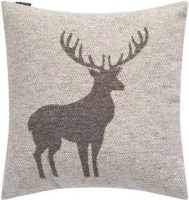 Produktbild von Kissenhülle Hirsch Struktur Farbe Braun 50x50cm von David Fussenegger
