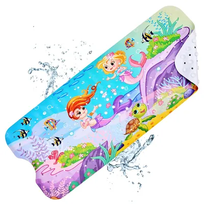 Obrázok produktu pre Protišmyková kúpeľňová rohož 100x40cm - PVC s prísavkami