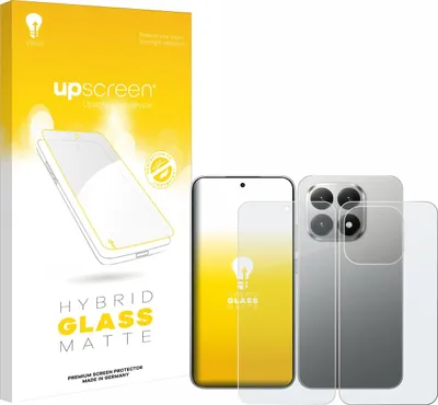 Produktbild von upscreen Entspiegelungs Schutzglas für Xiaomi 15T (Display+Rückseite) Schutzfolie Panzer Folie Glas Display Schutz matt