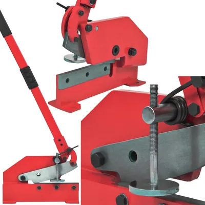 Produktbild von KRAFT&DELE | Manuelle Platte Flache Metall Stahlblechschere Scheren, präzises Schneiden, 8'', 200mm, Metallschere Metall-Cutter, Stangenplatte Scher, schneidet Blech Rebar Runde Lager