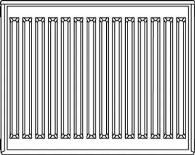 Produktbild von Heizkörper Kermi Profil Kompakt FKO 22 600 x 800 mm, 1333 W, weiß