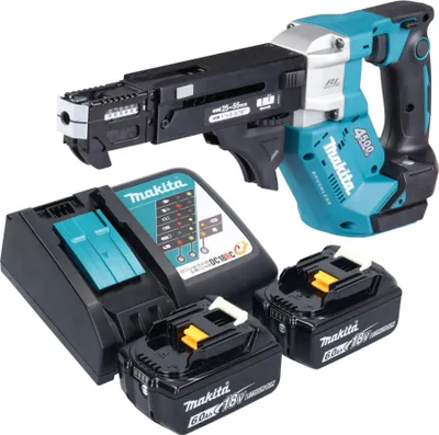 Produktbild von Makita DFR 552 RG Akku Magazinschrauber 18 V 25 - 55 mm Brushless + 2x Akku 6,0 Ah + Ladegerät
