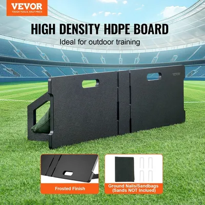 Produktbild von 45" x 13" Fußball-Rebounder-Board Tragbare Fußballwand mit 2 Winkeln Rebound