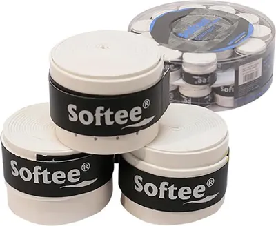 Productafbeelding van Pot 30 geperforeerde Softee-overgrips Comfort Blanco ÚNICA