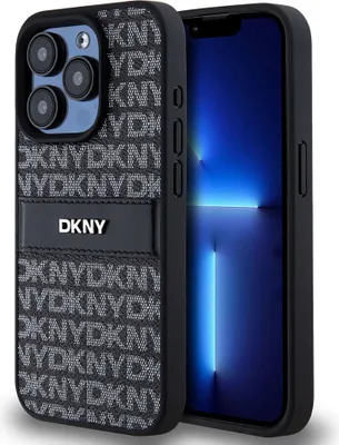 Immagine prodotto di Dkny Dkhcp15Xprthslk Custodia rigida per Iphone 15 Pro Max6.7 Czarny/Nero in pelle Mono Stripe e Logo in Metallo