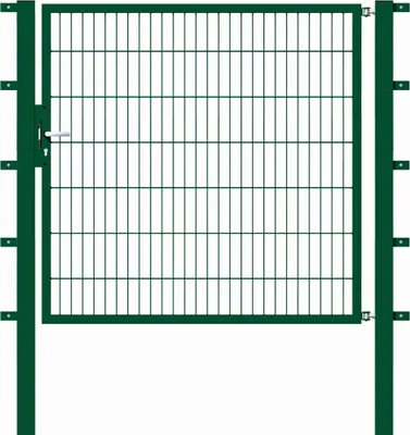Produktbild von Alberts Einzeltor Flexo mit Zubehör, zum Einbetonieren, grün, Breite 150 cm, Höhe 140 cm
