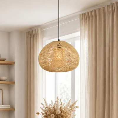 Image de Suspension en rotin Milton & Oldbrook, diamètre 40 cm, modèle Espoo