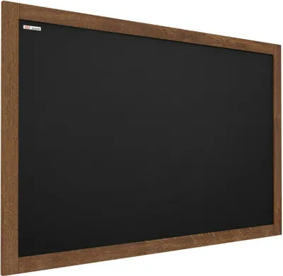 Produktbild von ALLboards Kreidetafel lackiertem Holzrahmen 120x90cm Schwarz Schreibtafel Kreide Tafelwand